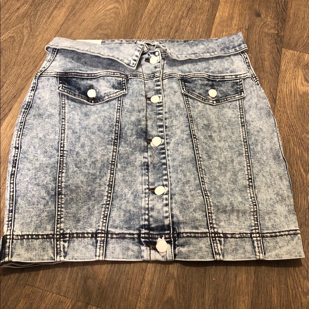 Denim Acid Skirt